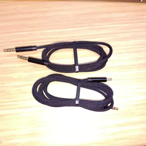 Kabel Audio TRRS Aux 3.5 mm Male - Male - Nylon Braid