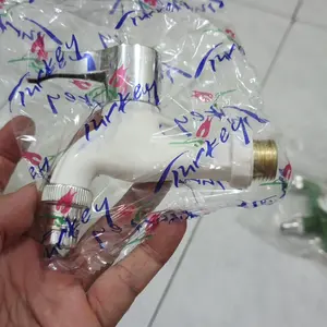 Keran Air Tembok ABS Kran Taman Mesin Cuci Tahan Korosi Termurah 1/2"