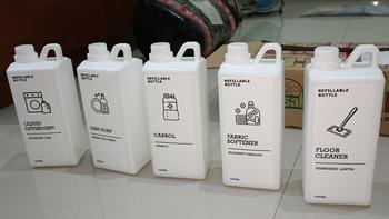 Product Review of TEMPAT LAUNDRY AESTHETIC/WHITE SERIES/TEMPAT DETERJEN/BOTOL REFIL from Tokopedia customer review 0