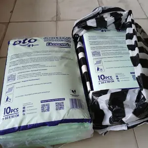 OTO Underpad Perlak Sekali Pakai Alas Pasien ( isi 10 pcs ) Ukuran 60 x 90 cm