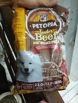 Product Review of PETOPIA  DOG DRY FOOD - 800GR - 1KG - MAKANAN ANJING from Tokopedia customer review 0