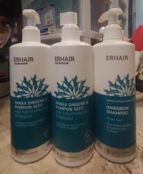 Product Review of Erha HairGrow Shampoo 370ml Erhair Hair Grow 370 Ml Rambut Rontok from Tokopedia customer review 0