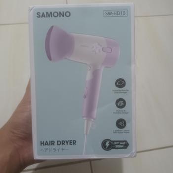 Product Review of Samono Hair Dryer Pengering Rambut Low Watt 300 Watt 2 Kecepatan Angin Bisa Dilipat SW-HD10 from Tokopedia customer review 1
