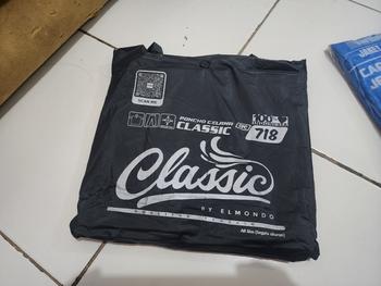 Product Review of Jas Hujan Setelan Ponco Lengan Celana JUMBO BESAR Murah Elmondo Classic 718 Mirip Prima Optimus Modern 716 Waterproof from Tokopedia customer review 0