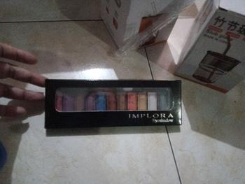 Product Review of ENVIO - IMPLORA Eyeshadow Beauty Palette 12 Warna/ 13 Warna/ Kupu/ 9in1 from Tokopedia customer review 0