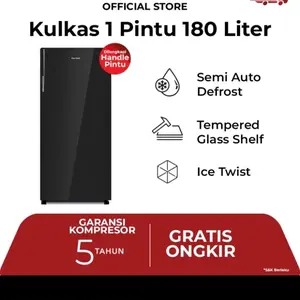 POLYTRON Kulkas 1 Pintu Belleza 180 liter PRA 18DMY