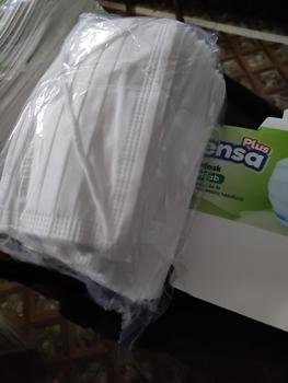 Product Review of Masker SENSA PLUS hijab headloop 3ply isi 50pcs from Tokopedia customer review 3