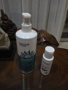 Product Review of Erha HairGrow Shampoo 370ml Erhair Hair Grow 370 Ml Rambut Rontok from Tokopedia customer review 0