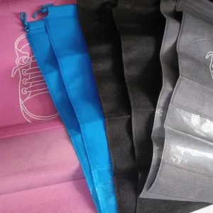 BISA COD H5469 Tas Serut Tempat Penyimpanan Sepatu Sandal / Tas Kantong Bepergian / Tas Sepatu Sponbound Serut Korea Plastik Travel