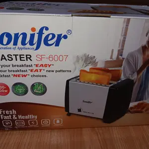 Sonifer TOASTER ROTI POPUP 2 SLICE ALAT PEMANGGANG ROTI Stainless SF-6007