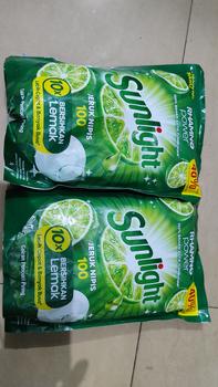 Product Review of SUNLIGHT Sabun Cuci Piring Jeruk Nipis Pouch 1500ml from Tokopedia customer review 0