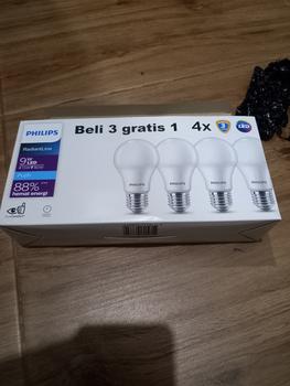Product Review of Lampu Philips RadiantLine Multipack Bohlam LED 9W 6500K Putih from Tokopedia customer review 3