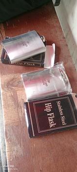 Product Review of botol pipih stainless steel hip flask memo bottle anti karat 304 from Tokopedia customer review 0
