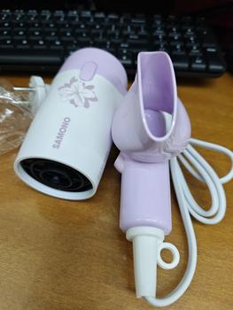 Product Review of Samono Hair Dryer Pengering Rambut Low Watt 300 Watt 2 Kecepatan Angin Bisa Dilipat SW-HD10 from Tokopedia customer review 3