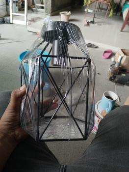 Product Review of 1 SET KAP LAMPU BESI VINTAGE LAMPU HIAS PLAFOND MODEL SANGKAR SEGI 6 from Tokopedia customer review 0