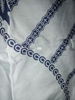 Product Review of Kemeja batik SLIMFIT pria warna BIRU NAVY lengan pendek bahan katun lapis furing premium motif JACOB from Tokopedia customer review 2
