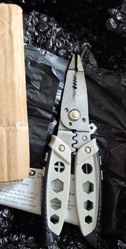 Product Review of Tang Dekrustasi 16 In 1 Kupas Potong Lilit Belah Crimping Skun Buka Baut Hex Kabel Listrik Multifungsi Wire Stripper from Tokopedia customer review 0