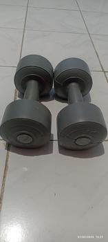Product Review of Barbel Dumbel Plastik 3 KG Hercules Abu-Abu - 1pcs from Tokopedia customer review 0