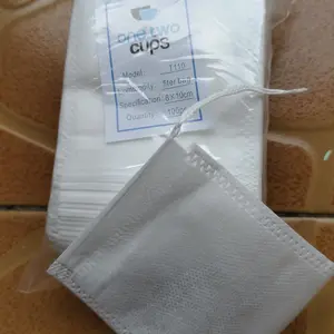 Kantong Teh Celup Kosong 5.5x7 6x8 7x9 8x10 10x12 13x19 20x25 100Pcs Paper Tea Bag Filter Air Saringan