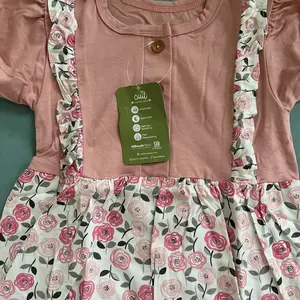 [RAYA SERIES] Cuit Ameera Dress Baby Baju Bayi Perempuan Dress Viscose Twill 3 Bulan - 2 Tahun Baju Raya Baby