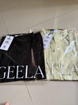 Product Review of Geela Official - Afshin Black Shirt (G.11647) - Kemeja Wanita from Tokopedia customer review 0
