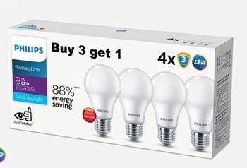 Product Review of Lampu Philips RadiantLine Multipack Bohlam LED 9W 6500K Putih from Tokopedia customer review 3