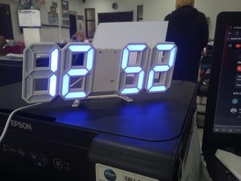 Product Review of Jam Dinding Digital LED 3D Modern/ Jam Dinding Digital / Jam Dinding LED / Jam Dinding Estetik / Jam Meja Led Digital + SUHU / Jam Meja Led from Tokopedia customer review 1