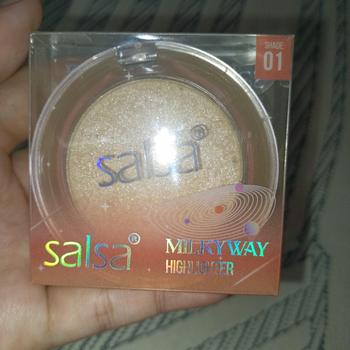 Product Review of SALSA Galaxy Highlighter – Highlighter | Make Up Douyin Korea | MakeUp | Shimmer | Perona Kilau | High Pigmented from Tokopedia customer review 0
