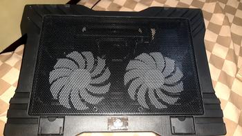 Product Review of kipas laptop cooling pad quinton 2 fan 12cm 15,6inch hitam jaring Computer Cooler pad gaming from Tokopedia customer review 3