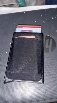 Product Review of Dompet Kartu Pria Wanita Slim Slider Aluminium Aman Anti Pencurian RFID Cashless Kredit Card ATM KTP from Tokopedia customer review 1