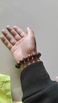 Product Review of Gelang  Kayu Kokka Asli Model Bulat 12mm untuk Dewasa - Bracelets Aksesoris Elegan wapak gelang kaokah tangan from Tokopedia customer review 0