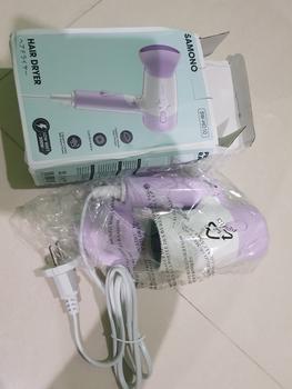 Product Review of Samono Hair Dryer Pengering Rambut Low Watt 300 Watt 2 Kecepatan Angin Bisa Dilipat SW-HD10 from Tokopedia customer review 0
