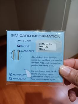 Product Review of Simcard Singapore Malaysia Indonesia Thailand sim card paket data internet Singapura Kenikura from Tokopedia customer review 1
