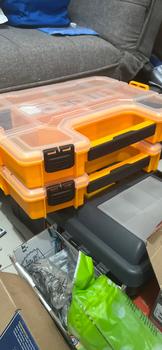 Product Review of Plastic Organizer Toolbox INGCO PBX1511 Kotak Perkakas 15" Stackable from Tokopedia customer review 0