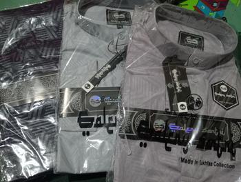 Product Review of Galery Santri Baju Kemko Sultan Melayu Bahan Spun Embos Premium Motif Polos Lengan Panjang Model Terbaru from Tokopedia customer review 1