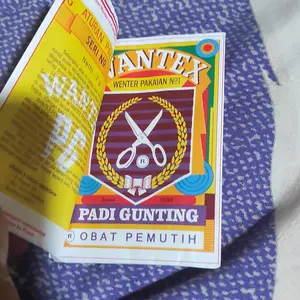 Wantex PADI GUNTING WARNA LENGKAP Pewarna Kain Tekstil PEKAT PERMANEN Kualitas Bagus Cap Hitam Biru Tua Penghitam Tie Dye Baju Sumbo Sumba Kain Eceran Jumputan Ikat Celup Wentek Jeans Sepatu Jaket Sweater Batik Naptol Wanter Tie Dye Katun