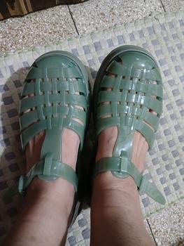 Product Review of [UP 1 SIZE] Meliss Platform Heels Sandal Wedges [NAIK 1 SIZE] from Tokopedia customer review 1