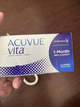 Product Review of ACUVUE VITA MONTHLY CONTACT LENS SOFTLENS SOFTLEN LENSA KONTAK BULANAN 1 BOX ISI 6 PCS from Tokopedia customer review 2