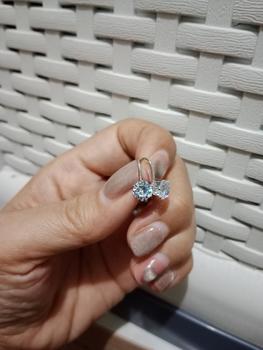 Product Review of ANTING DESY TITANIUM SILVER MOTIF PERMATA ANTI LUNTUR ANTI KARAT Earrings from Tokopedia customer review 0