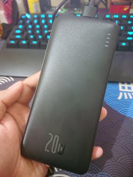 Product Review of Baseus Airpow Fast Charge Powerbank 10000mAh 20W - White/Black from Tokopedia customer review 0