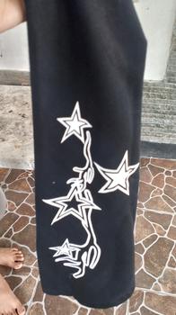 Product Review of BAGGY STAR PANTS CELANA KULOT OVERSIZE Panjang celana skena Wanita Pria Lembut unisex from Tokopedia customer review 0