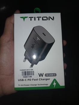 Product Review of Titon Gen2 25W Kepala Charger Type C PD QC PPS Super Fast Charging Adaptor USB-C from Tokopedia customer review 0