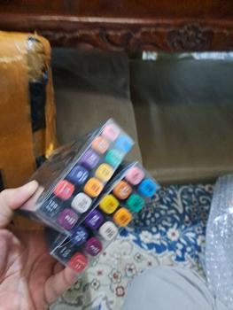 Product Review of Spidol Warna Warni 1 Set Dual Side Fine Art Brush Pen Art Sketch Marker isi 80/60/48/30/24/12 Color from Tokopedia customer review 0