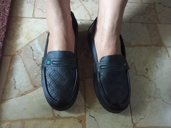 Product Review of Sepatu Wanita Flat Shoes Wanita Kulit Korea Kulit Asli Fashion Terbaru Sepatu Kantor Elegan Nyaman Bernapas Ringan Kasual Karet from Tokopedia customer review 0