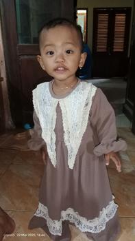 Product Review of Gamis Anak Sakura Murah  FREE HIJAB - Bahan Cringkle 1 - 9 Tahun from Tokopedia customer review 1