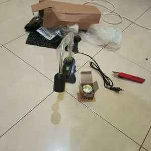 lampu reptil penghangat kandang kura kura iguana uvb uva 25 watt satu set