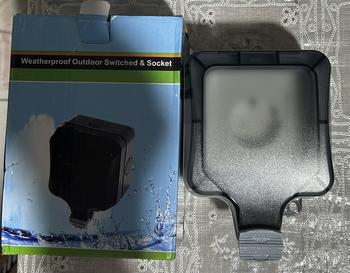Product Review of COD Stop Kontak IP66 Waterproof Outdoor Wall Socket Box Kotak Tahan Air Hujan Anti Debu stop  kontak from Tokopedia customer review 0