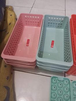 Product Review of Paket 1-3 Pcs Keranjang Jasper S CLIOPLASTICS  Serbaguna/ Storage Basket Lemari Plastik from Tokopedia customer review 2