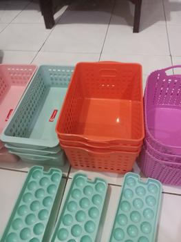 Product Review of Paket 1-3 Pcs Keranjang Jasper S CLIOPLASTICS  Serbaguna/ Storage Basket Lemari Plastik from Tokopedia customer review 1