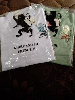 Product Review of BELI LOKAL - KAOS KERAH GRDANO FULL BORDIR PREMIUM QUALITY - Kaos Polo Shirt Pria Kaos Kerah | Giordano 3D Lion from Tokopedia customer review 0